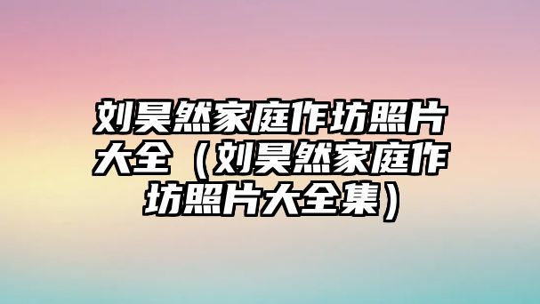 劉昊然家庭作坊照片大全（劉昊然家庭作坊照片大全集）