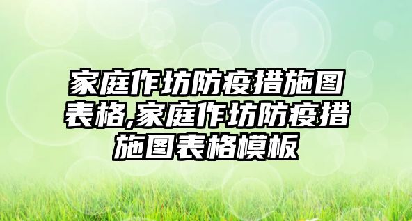 家庭作坊防疫措施圖表格,家庭作坊防疫措施圖表格模板