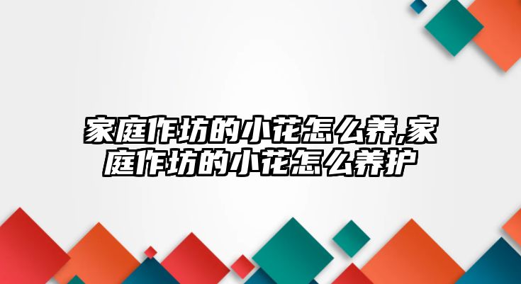 家庭作坊的小花怎么養(yǎng),家庭作坊的小花怎么養(yǎng)護(hù)